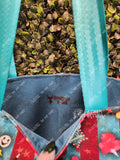 Loo Loo Berry & Teal Tote Bag