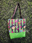 Loo Loo Green Tote Bag