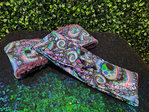 Purple Tentacles Twist Ear Warmer Headband