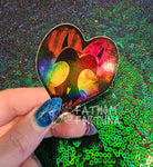 Circus Heart Holo Vinyl Sticker