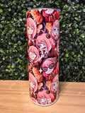 Pink Haired Peanut Princess 20oz Stainless Steel Insulated Drink Tumbler Made To Order