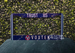 Trust Us Car License Plate Frame Made To Order