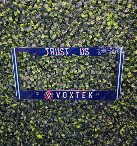 Trust Us Car License Plate Frame Made To Order