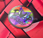 RESTOCKED! Rainbow Holo GUD JOB Vinyl Sticker