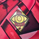 Striker Eat The Rich Gold Mirror Vinyl Sticker