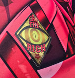 Striker Eat The Rich Gold Mirror Vinyl Sticker
