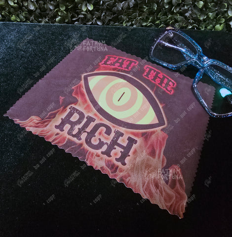 Striker Eat The Rich Microfiber Eyeglass Cloth