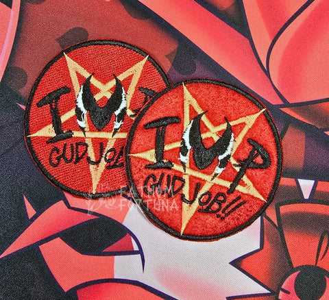 VIP Gud Job! Embroidered Iron On Patch Helluva Boss
