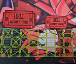 Ticket To Hell Embroidered Iron On Patch Helluva Boss
