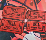 Ticket To Hell Embroidered Iron On Patch Helluva Boss