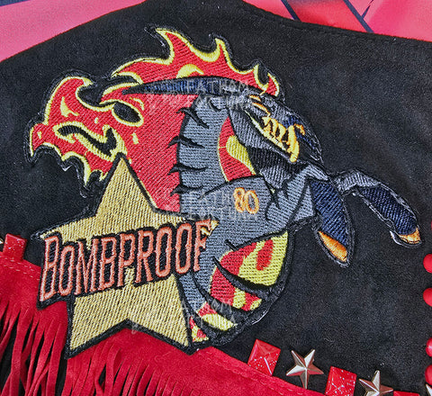 Bombproof Embroidered Iron On Patch Helluva Boss