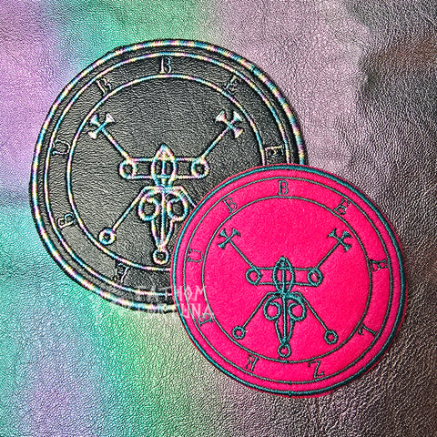 Beelzebub Sigil Embroidered Iron On Patch Helluva Boss Choose Your Colors