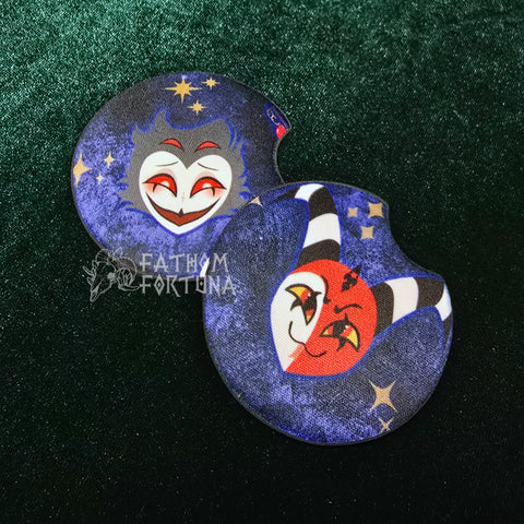 Chibi Stolitz Rubberized Car Coasters MADE TO ORDER