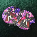 Stolas Purple Rubberized Car Coasters MADE TO ORDER