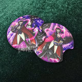 Stolas Purple Rubberized Car Coasters MADE TO ORDER