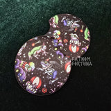 Clown Frog Rubberized Car Coasters MADE TO ORDER