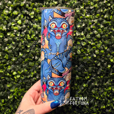 Blue Tiger 20oz Stainless Steel Insulated Drink Tumbler Made To Order