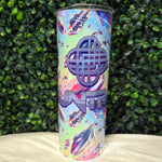 Broken Glass Emblems Rainbow 20oz Stainless Steel Insulated Drink Tumbler Made To Order