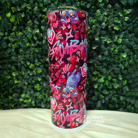 Demon Boy Band Stans Red 20oz Stainless Steel Insulated Drink Tumbler Made To Order