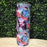 Demon Boy & Tiger Pastel 20oz Stainless Steel Insulated Drink Tumbler Made To Order