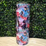 Demon Boy & Tiger Pastel 20oz Stainless Steel Insulated Drink Tumbler Made To Order