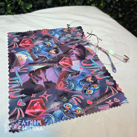 Demon Boy & Tiger Bright Microfiber Eyeglass Cloth