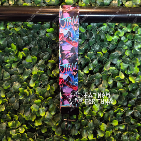 Demon Boy & Tiger Bright Wristlet Keychain Fob Made To Order