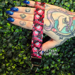 Demon Boy Band Emblems Red Wristlet Keychain Fob Made To Order