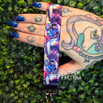 Demon Boy & Tiger Pastel Wristlet Keychain Fob Made To Order