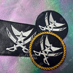 Vassago Pirate Flag Embroidered Patch Helluva Boss