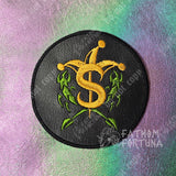 Mammon Pirate Flag Embroidered Patch Helluva Boss