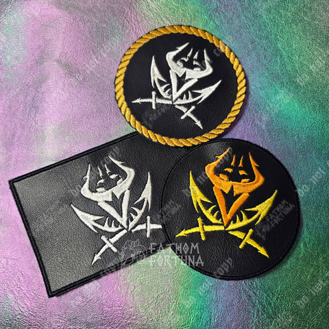 Satan/Sins Pirate Flag Embroidered Patch Helluva Boss