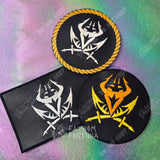 Satan/Sins Pirate Flag Embroidered Patch Helluva Boss