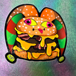 XL Burger Time! Fizzarolli Fizzburger 5 Inch Vinyl Sticker