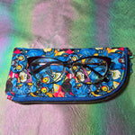 Blue Tiger Quilted Eyeglass/Medical Stash Zip Case