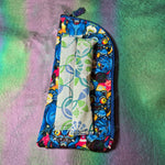 Blue Tiger Quilted Eyeglass/Medical Stash Zip Case
