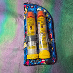 Blue Tiger Quilted Eyeglass/Medical Stash Zip Case