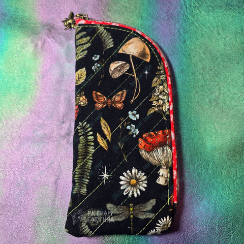 Cottagecore Dream Quilted Eyeglass/Medical Stash Zip Case