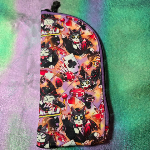 Husk Doin' Cat Stuff Quilted Eyeglass/Medical Stash Zip Case
