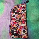 Husk Doin' Cat Stuff Quilted Eyeglass/Medical Stash Zip Case