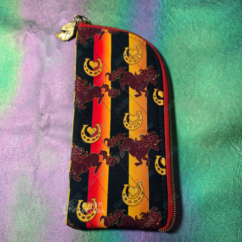 Blitz's Hellhorse Blanket Quilted Eyeglass/Medical Stash Zip Case