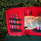 Hotel Wallpaper Knitting Needle/Crochet Hook Zip Case    TESTER/PROTOTYPE