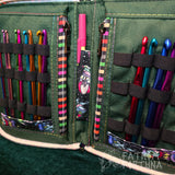 Clown Frogs Knitting Needle/Crochet Hook Zip Case TESTER