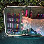 Clown Frogs Knitting Needle/Crochet Hook Zip Case TESTER