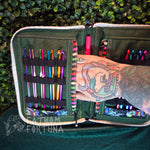 Clown Frogs Knitting Needle/Crochet Hook Zip Case TESTER
