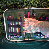 Clown Frogs Knitting Needle/Crochet Hook Zip Case TESTER