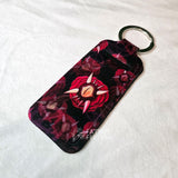 Hell In Bloom Lip Balm Carrier Keychain Made To Order