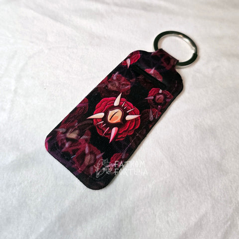 Hell In Bloom Lip Balm Carrier Keychain Made To Order