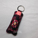 Hell In Bloom Lip Balm Carrier Keychain Made To Order