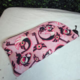 Pink Kitty Key Quilted Eyeglass/Medical Stash Zip Case